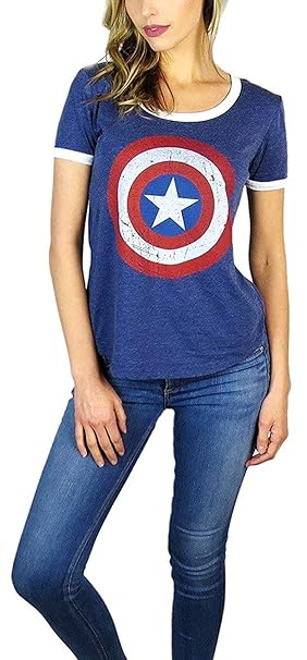 captain america womens t shirt