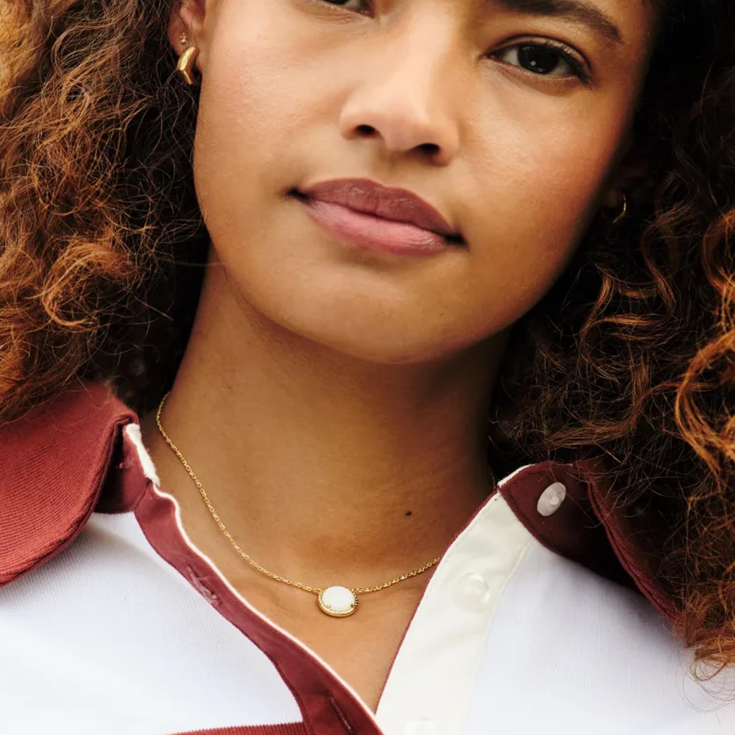 Kendra Scott Volleyball Pendant Necklace, Fashion Jewelry for Women