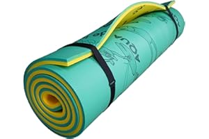 Aqua Lily Pad Original Floating Water Mat Island Float Layer FlexCore Green/Yellow Foam Raft, Made in The USA