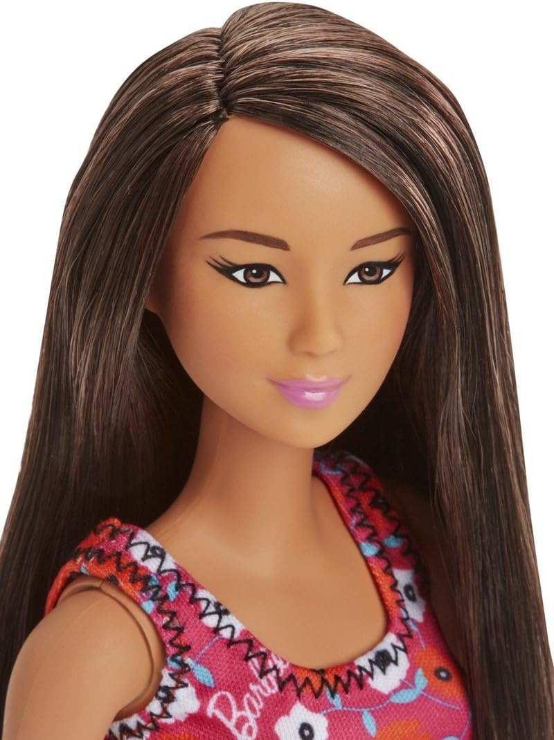 DVX90 Barbie Brand Entry Doll (Brunette Red Background Dress) - Image 3