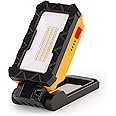 LUTEC Rechargeable Work Light, 1000 Lumens LED Magnetic Light with Magnetic Base and Hanging Hook，360°Rotate and 200°Swivel f