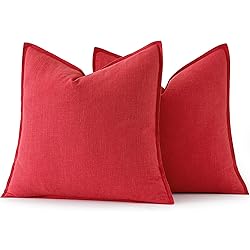 MIULEE Christmas Decorative Linen Pillow Covers