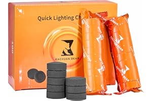 KACHUAN BEAR Charcoal Tablets for Incense,Charcoal Disk Lights,33 mm Quick Light Charcoal Discs to Burn Incense,100 Coals Briquettes, Slow Burn