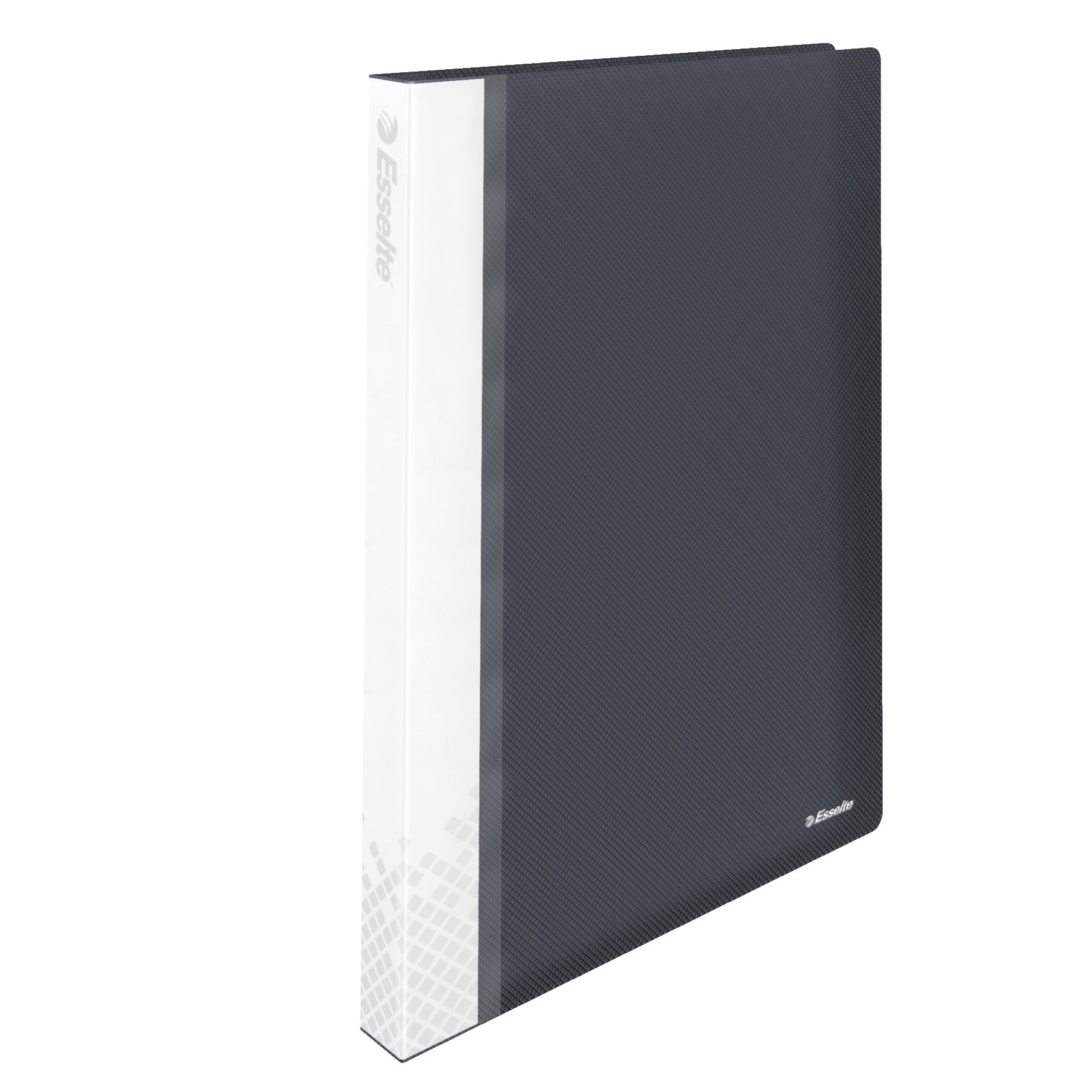 Esselte A4 Display Book, 40 Pockets, 80 Sheet Capacity, Transparent Pockets, VIVIDA Black, VIVIDA Range, 623988