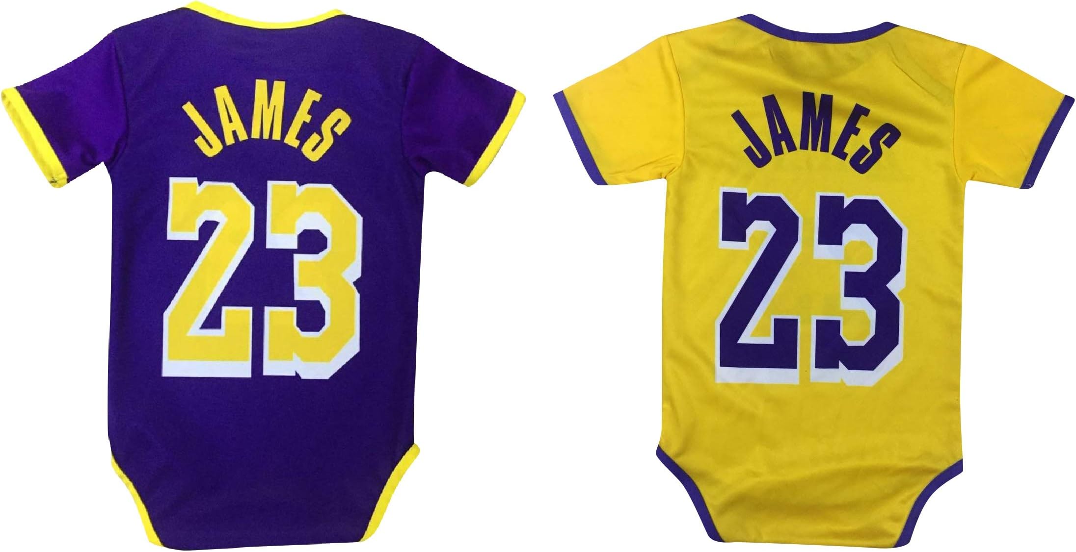 Icer Brand James Basketball Baby Romper Jersey Lebron Infant Toddler Onesies Home/Away Jersey Design Bundle Premium Quality
