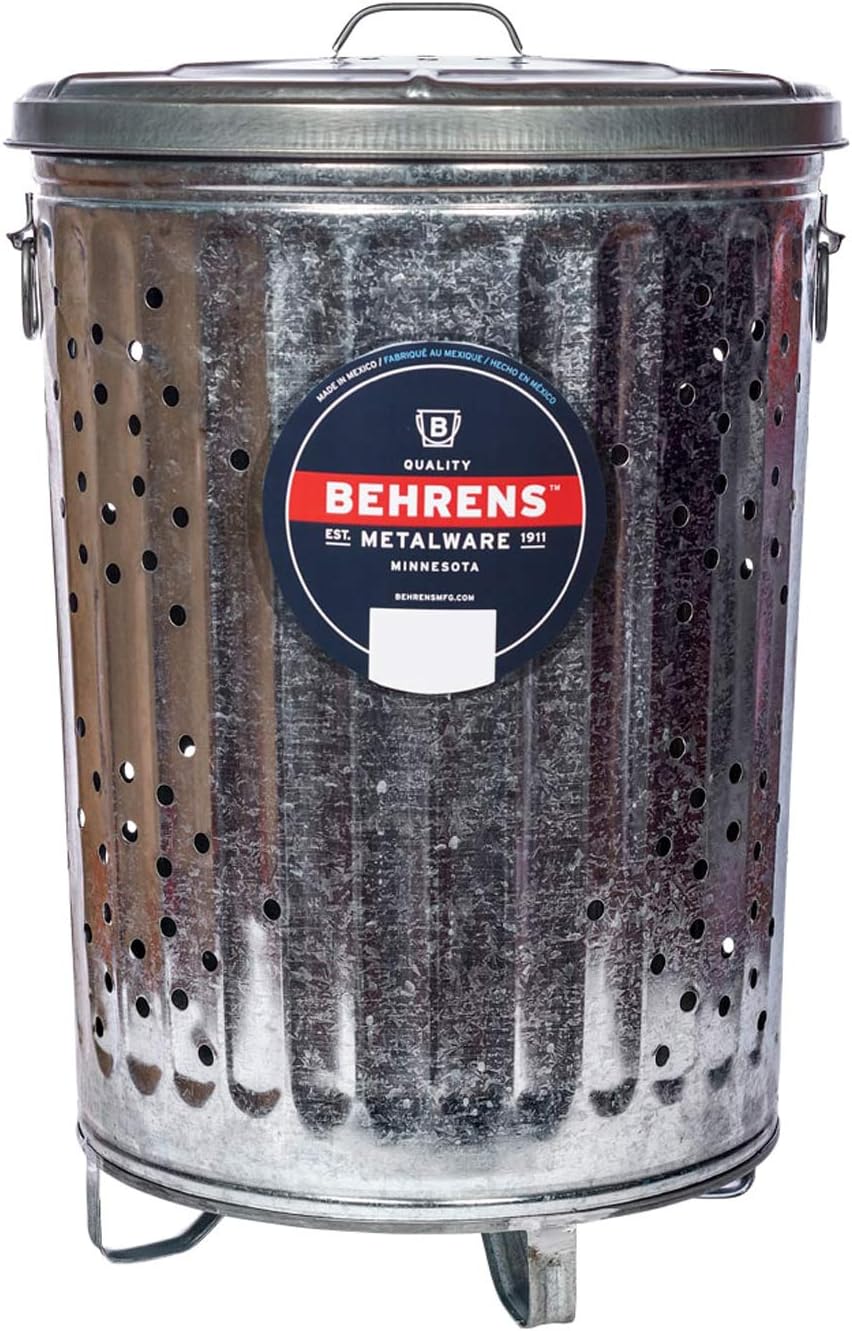 20-Gallon Trash Burner/Composter with Cover
