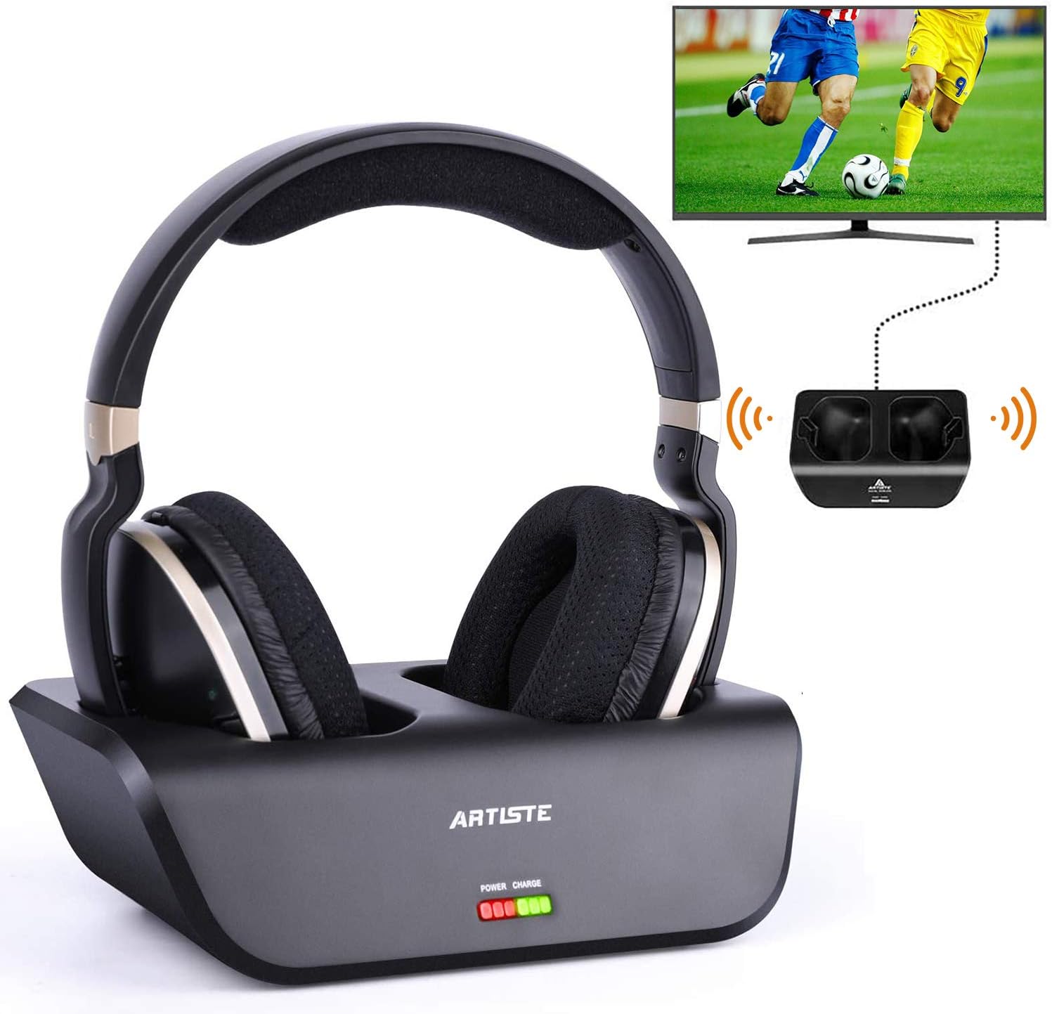 Wireless 2.4GHz RF Optical Digital TV Headphone