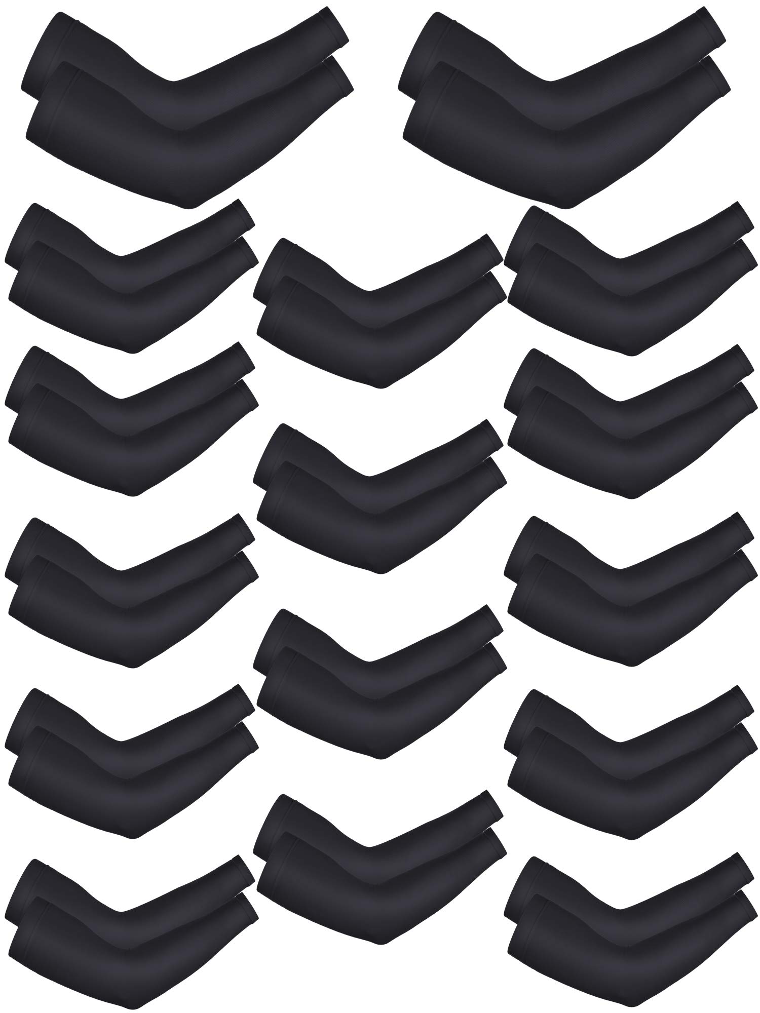 Photo 1 of Bememo 16 Pairs UV Sun Protection Arm Sleeves for Men Women Cooling Arm Sleeves for Sports Workouts Tattoo Covers(Black)