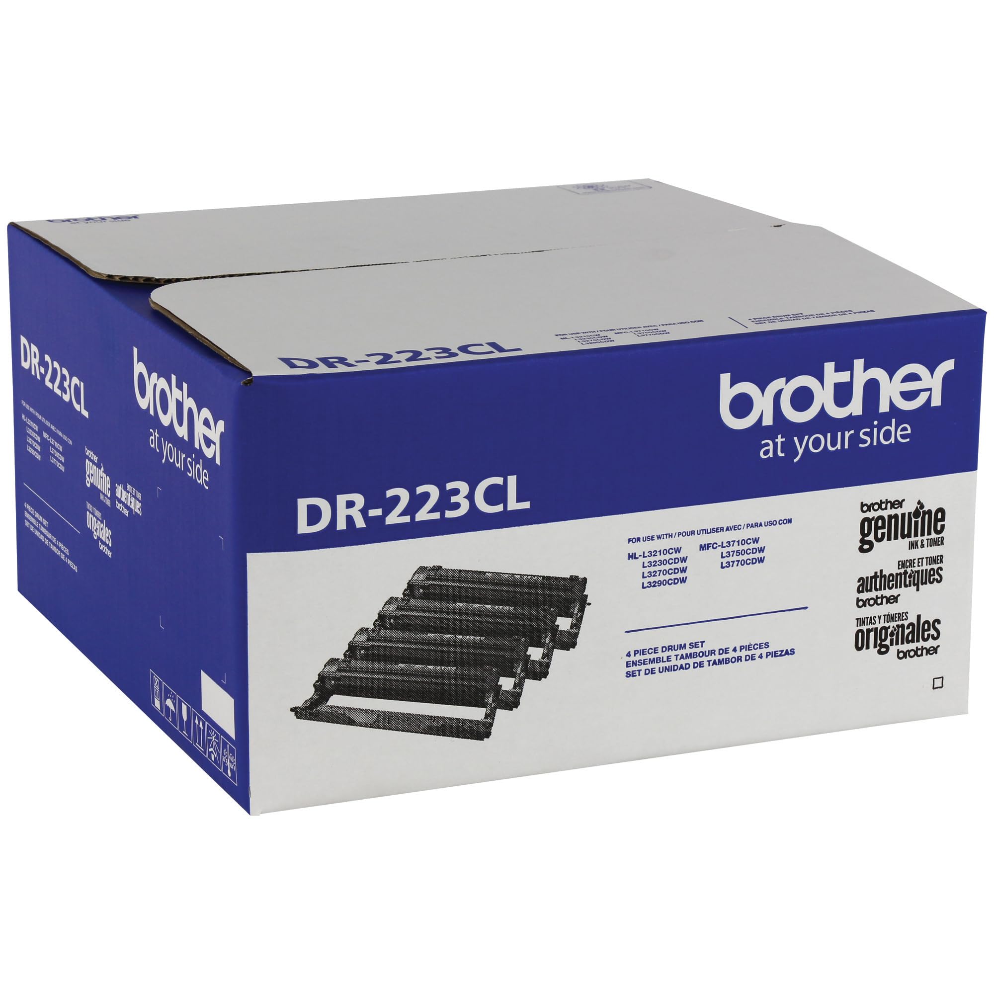 Brother Genuine -Drum Unit, DR223CL, Seamless Integration, Yields Up to 18,000 Pages,Black