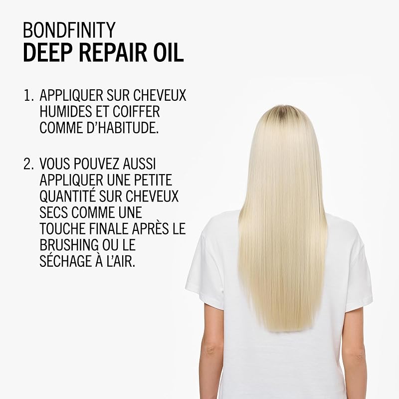 Schwarzkopf Professional BLONDME Bondfinity Deep Repair Oil Huile Légère Pour Cheveux Réparateur Sans Rinçage Protection Thermique Contrôle Des Frisottis Lissant Et Renforçant 50 ml