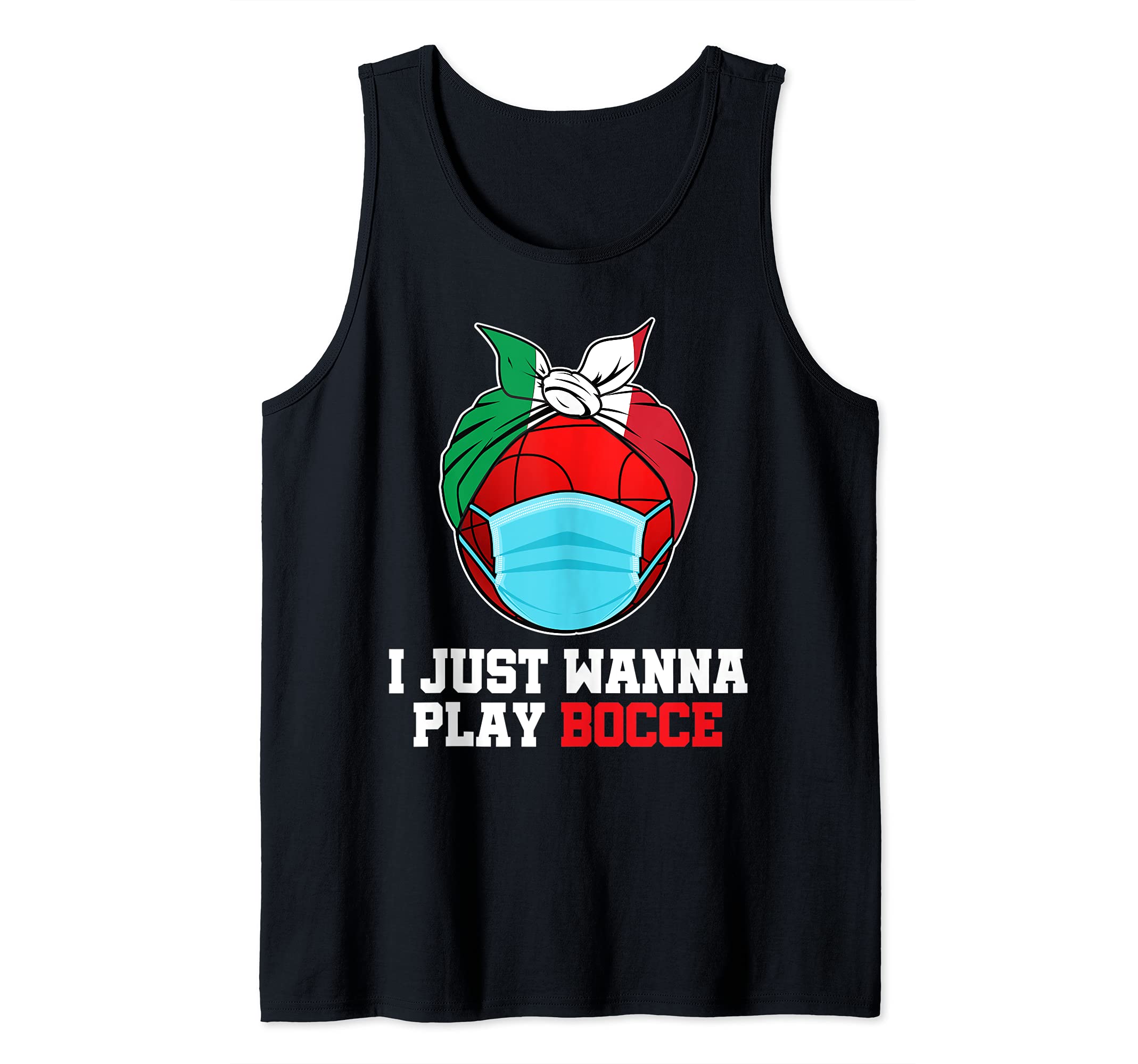 Womens Italian Bowling Game Italy Bocci Bocce Ball Player Tank Top