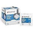 Dealmed Sterile Gauze Pads – 100 Count, 4’’ x 4’’ Disposable and Individually Wrapped Gauze Pads, Wound Care Product for Firs