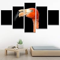 SIGNWIN 5 Panel Canvas Wall Art Modern Art Birds Bohemian Expressive Multicolor Photography Single for Home Decorations Ready to Hang - 60
