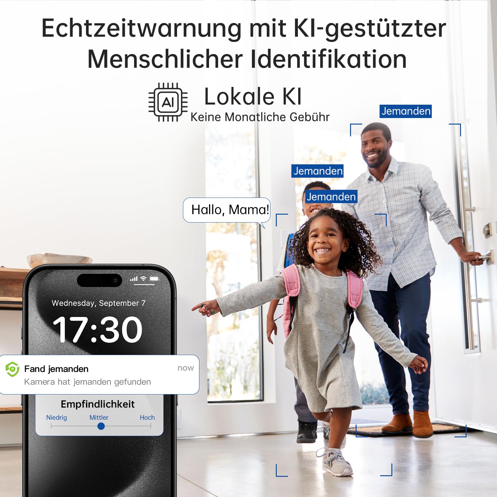 SYMYNELEC 2K Überwachungskamera Innen 360°, 5GHz/2,4GHz WLAN Überwachung mit KI Bewegungserkennung IR Nachtsicht, 4MP IP Security Kamera Indoor für Haustier, Hunde, Babyphone Kompatibel mit Alexa 5