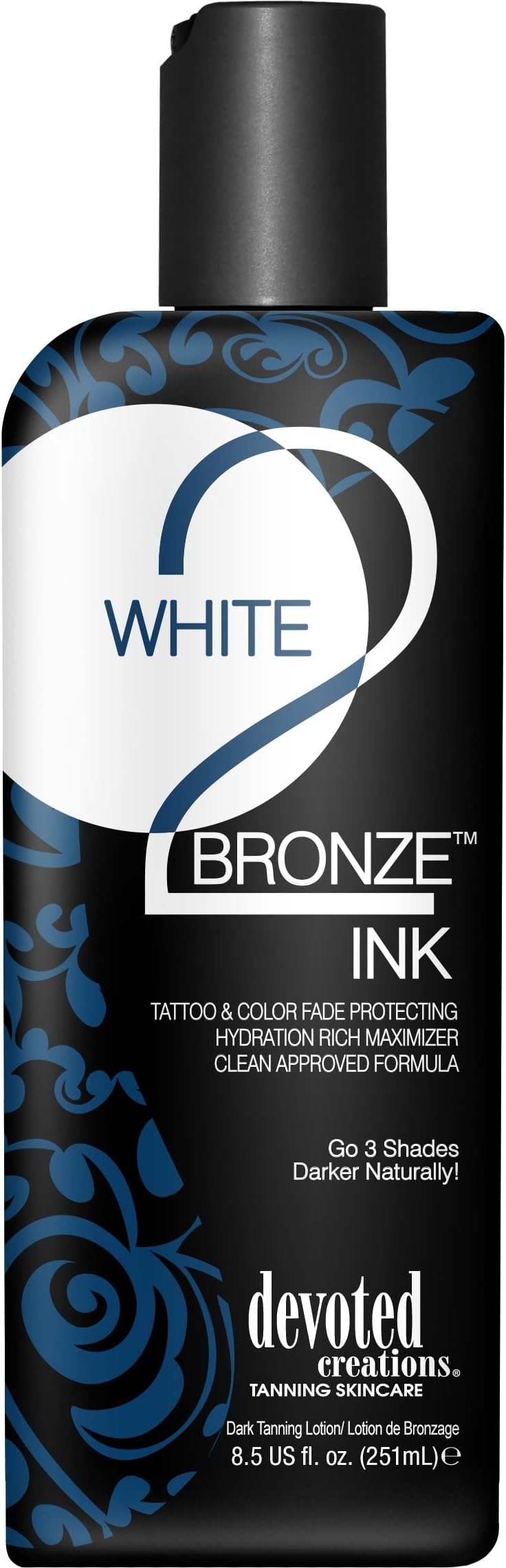 Devoted Creations White 2 Black Ink Tanning Accelerator Tattoo Protection 251ml
