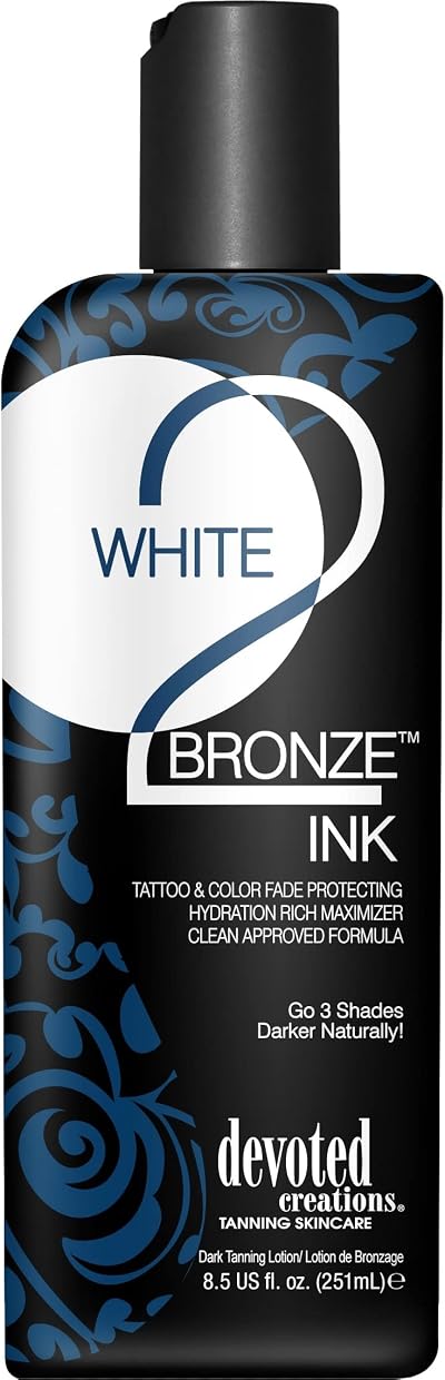 Devoted Creations White 2 Black Ink Tanning Accelerator Tattoo Protection 251ml