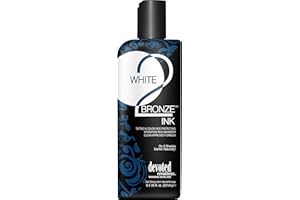 Devoted Creations White 2 Bronze Ink Tattoo and Color Fade Protecting Tanning Lotion 8.5 oz
