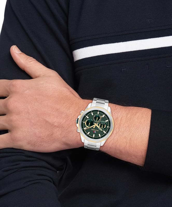Reloj Analógico de Cuarzo Multifunción para Hombre con Correa de Acero Inoxidable Plateada - 1710651 — foto 4 de 6