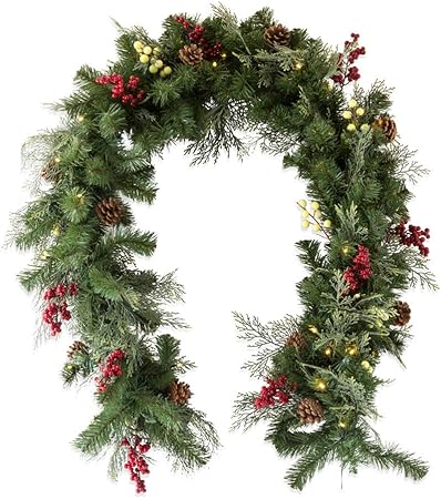 Immagini Natalizie Mail.D Mail Ghirlanda Natalizia Modellabile Con Luci E Decorazioni Amazon It Casa E Cucina