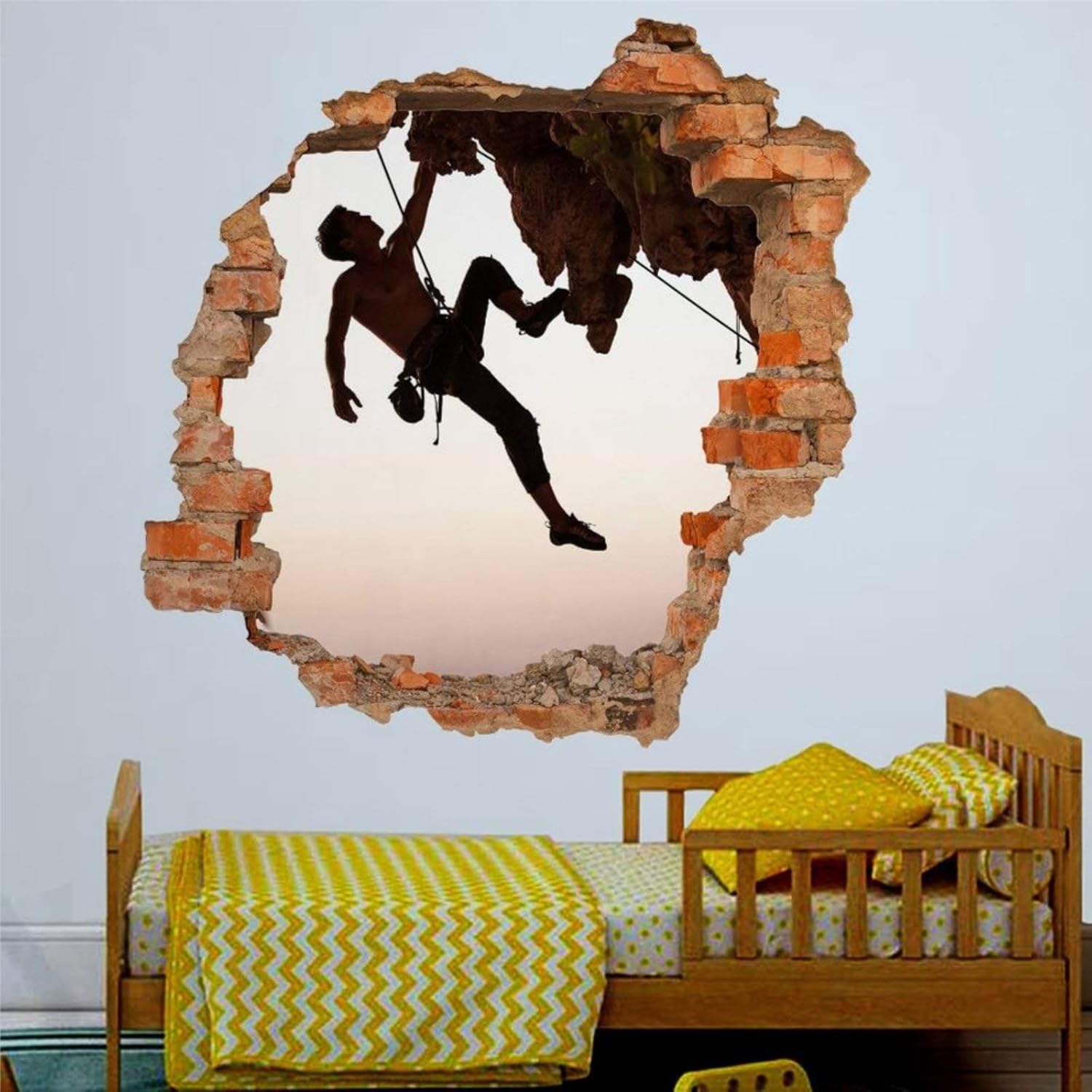 Mural de pared en 3D para deportes al aire libre, diseño de escalada en