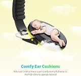 Dr.meter Kids Ear Defenders SNR 27.4dB Adjustable Headband Yellow view 5