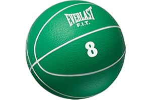 Everlast FIT - Medicine Ball with Textured Surface Provides a Superior Grip, for Upper, Lower, and Full Body Workouts