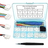 GH1.25 Connectors and Pre-Crimped Silicone Cables Compatible with JST GH 1.25mm for Pixhawk 6C 6X Pixhawk 4 15cm Wires