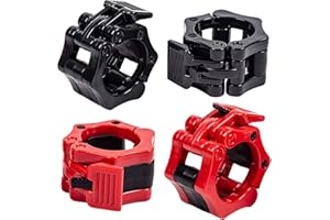 KARLOR Barbell Clamps Dumbbell Spinlock Collars Clips for Standard Weight Lifting Bar Quick Release Lock Professional Buckle 