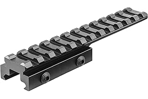 BRIDGEMOUNT Lion Gears 5" Long with 12 Slots 0.5" Low Profile Slim Riser Mount