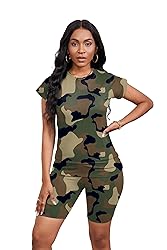 PINSV Women 2 Piece Outfits Summer Sweatsuits Track