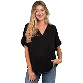 PinkBlush V-Neck Pin-Tuck Detail Maternity Top