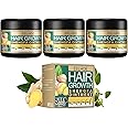 Ginger Germinal Conditioner - Hair Regrowth Serum - Moisturizing Scalp Massage Hair Follicle Essence Cream for Hair Loss and Thinning Treatment (3 Pack 30g/1 OZ)