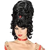 Rubies Beehive Black Wig for Adults, Women's No Size