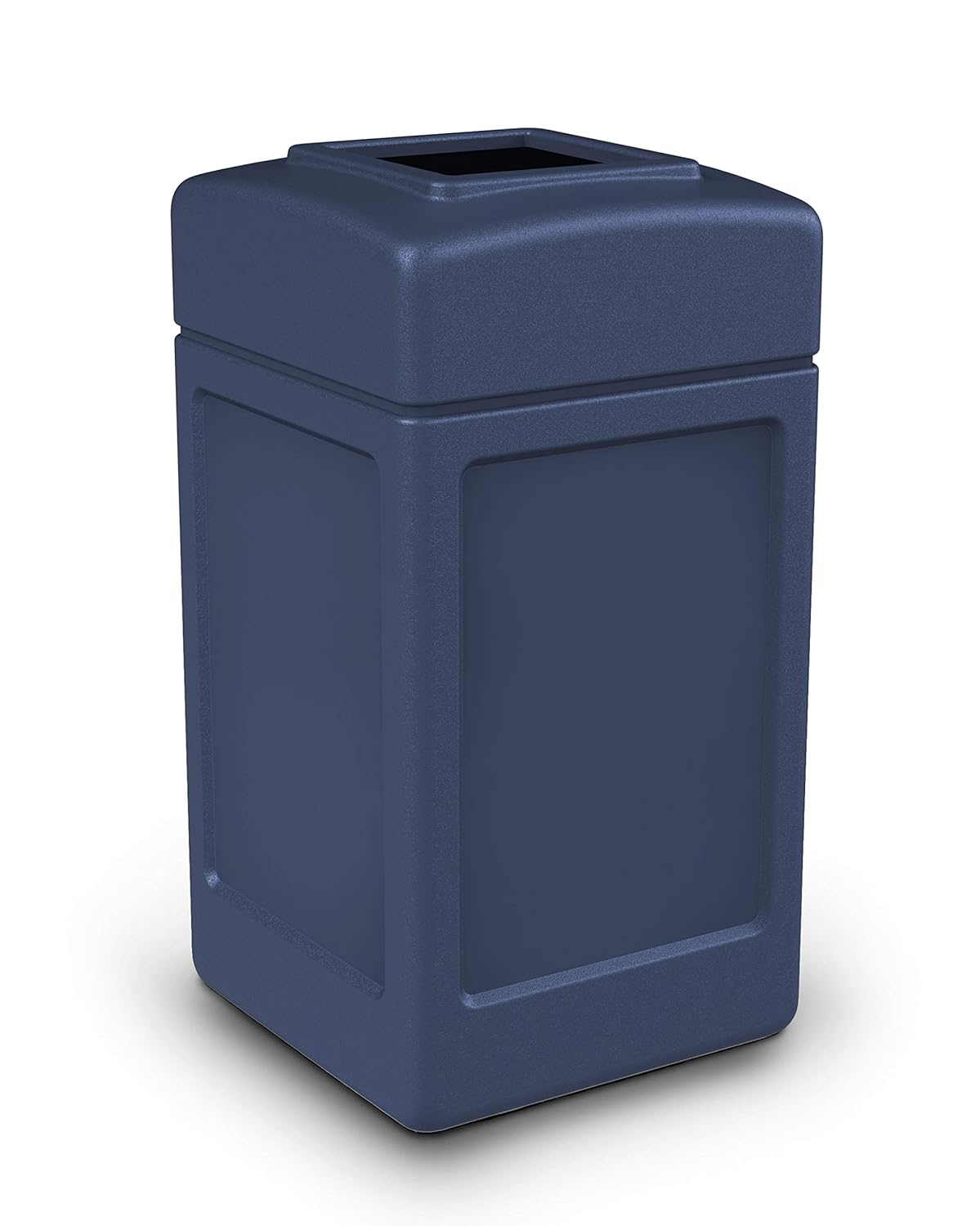 Commerical Zone Products-732147 Open-Top Square Waste Container - Dark Blue: Industrial & Scientific