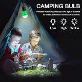 Jsdoin 6 Pcs LED Camping Lanterns Tent Light Portable Battery Powered 3 Modes view 5