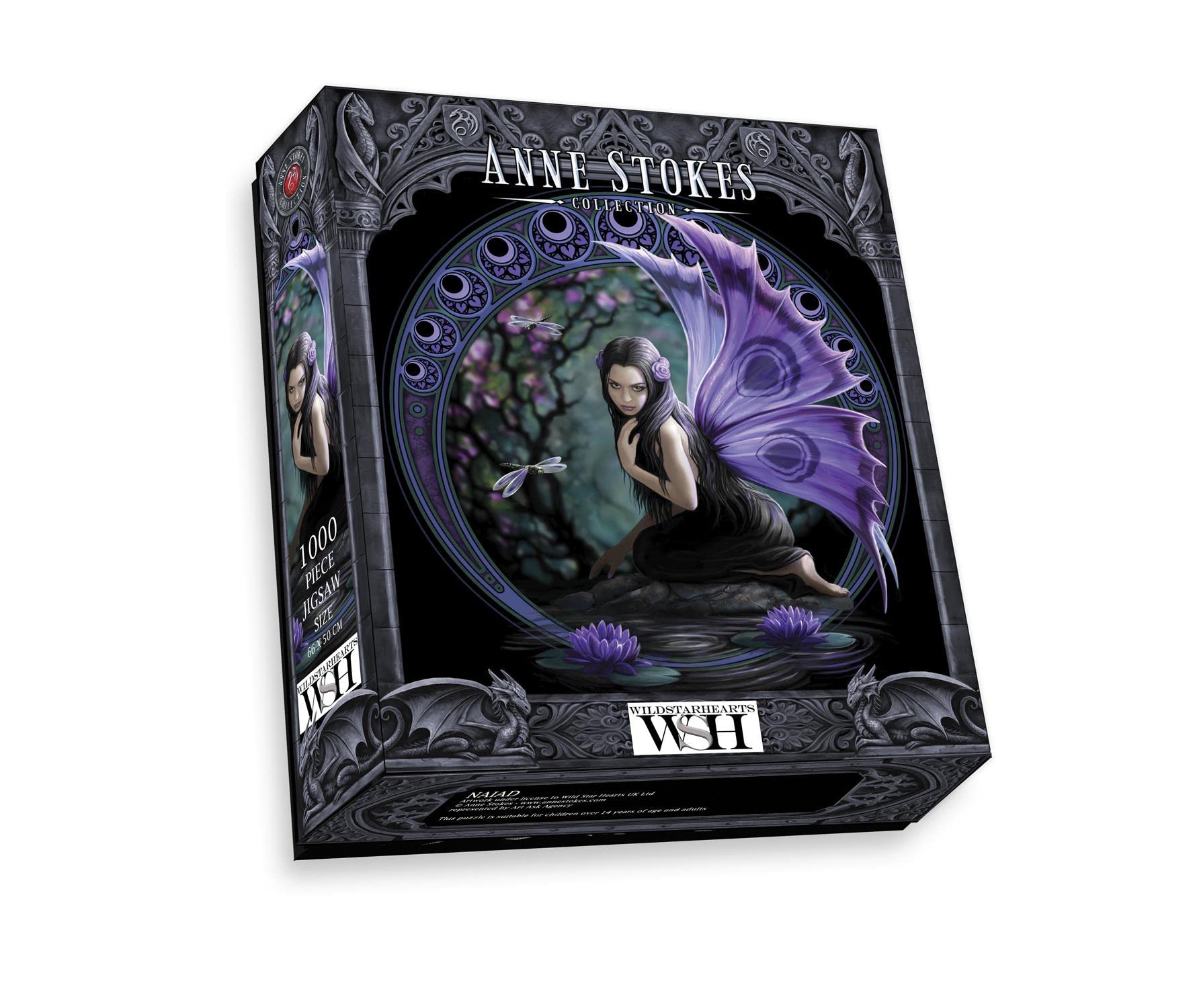 Naiad 1000 Piece Jigsaw Puzzle, Anne Stokes Artwork Gothic Occult Dark Fantasy Print (Includes Poster Puzzle Guide)