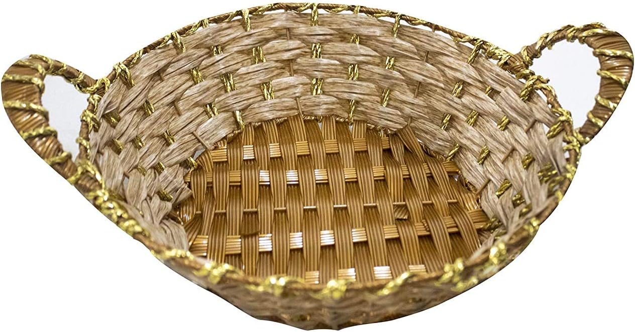 Buy Raaya Fancy Cane Basket Decorative for Home Décor, Royal Basket for