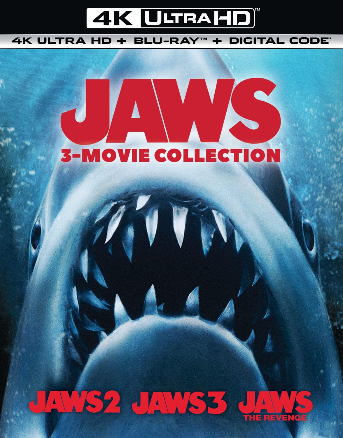 Jaws 3-Movie Collection - 4K Ultra HD + Blu-ray + Digital [4K UHD] Image