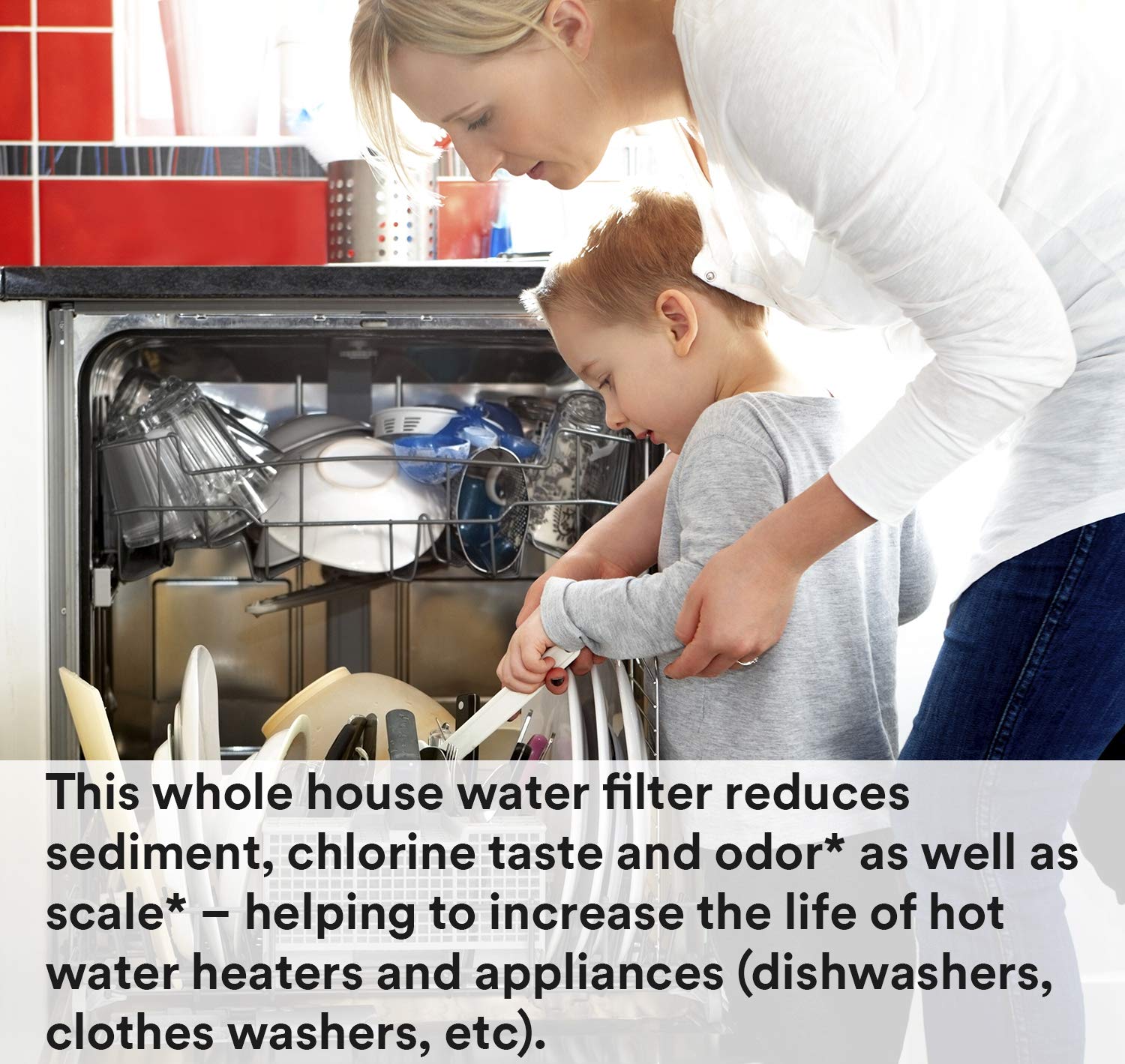 3M Aqua-Pure 5621104 Whole House Sanitary Quick Change Water Filter System AP904, Reduces Sediment, Chlorine Taste and Odor, and Scale,blue: Industrial & Scientific