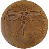 Solid Rock Stoneworks Round Dragonfly Stepping Stone- Autumn Wheat
