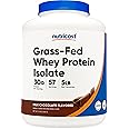 Nutricost Grass-Fed Whey Protein Isolate (Chocolate) 5LBS - Non-GMO, Gluten Free, Natural Flavors