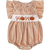 Socutebabe My First Christmas Baby Girl Outfit Infant Christmas tree Bubble Romper Smocked Onesie Fall Newborn Xmas Clothes