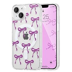 UEEBAI Magnetic for iPhone 14 & iPhone 13 Case, Bow