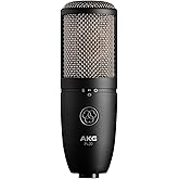 AKG Pro Audio P420 Multi-Pattern Condenser Microphone with Shock Mount and Case. Great for ensemble recording, grand piano, w