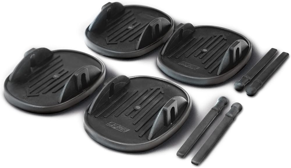 Maypole Caravan Jack Pad Pack of 4 Black Universal Fit