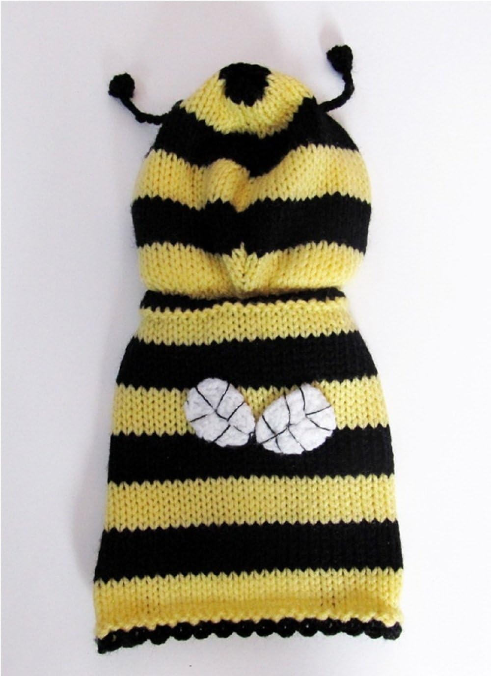 bumble bee dog sweater