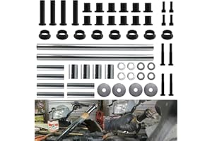 RYANSTAR RACING A-Arm Bushing Shafts Kit - Rear Left & Right Replacement Compatible with Polaris Sportsman 400 450 500 600 700 800 (2003-2010) - OEM# 5020826, 5434548, 5434550, 5434551, 5133806