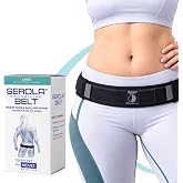 Serola Sacroiliac Belt for SI Joint Dysfunction &ndash; (Large fits 40&rdquo; to 45&rdquo;) Lower Back, Pelvic &amp; Hip Support brace for Women &amp; Men, Non-Slip, Adjustable &amp; Breathable Brace