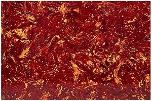 FLEOR 11.4 x 17 Inch Blank Guitar Pickguard Material Scratch Plate Backplate Sheet for Electric Guitar Bass Pickguard Custom, 4Ply Red Tortoise Shell