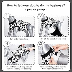 V.PET.B.R Dog Surgery Recovery Suit,Female Male Dog